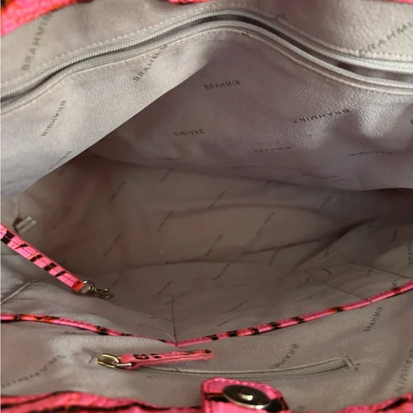 Brahmin Brooke Tote – Pink Feline Ombré Melbourne + Matching Pouch - Picture 4 of 9